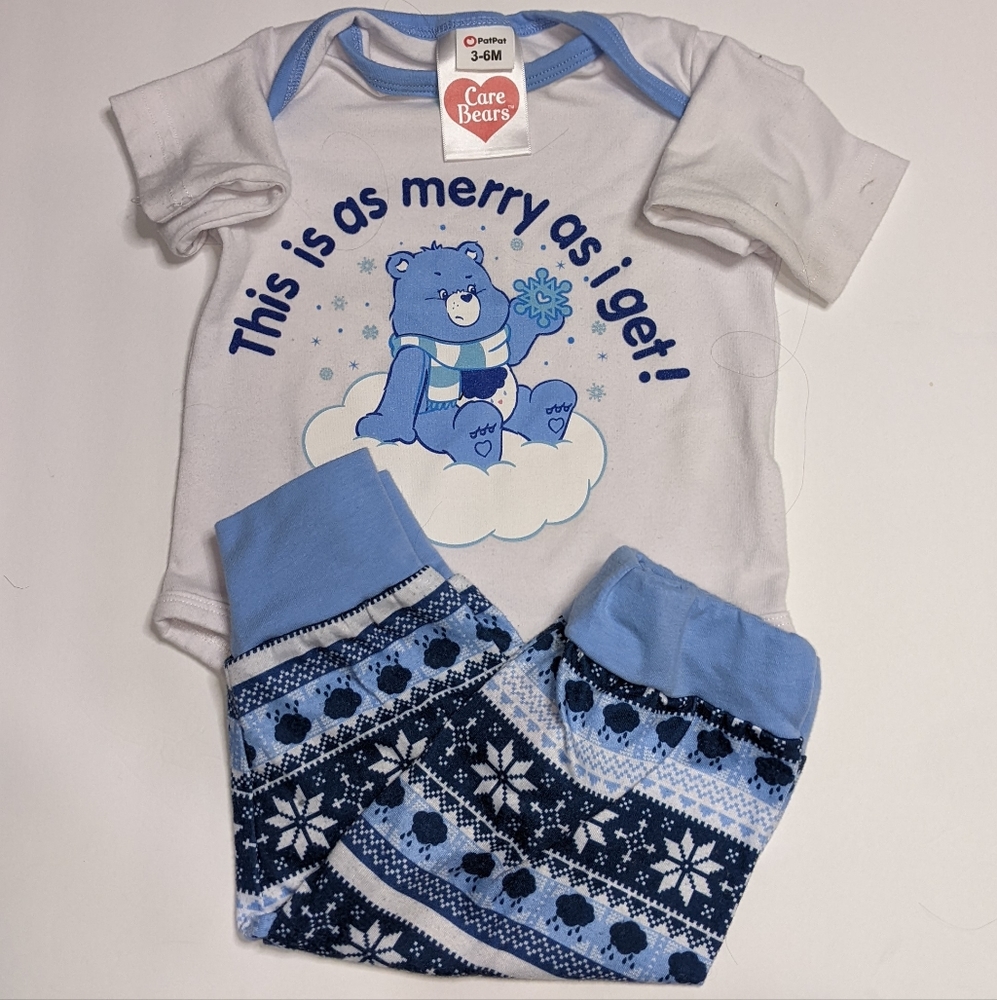 Carebears Grumpy bear 2 piece outfit set
